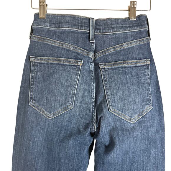 AYR The Super Straight Leg Vroom Vroom Dark Blue High Rise Denim Jeans Size 25 - Picture 5 of 9